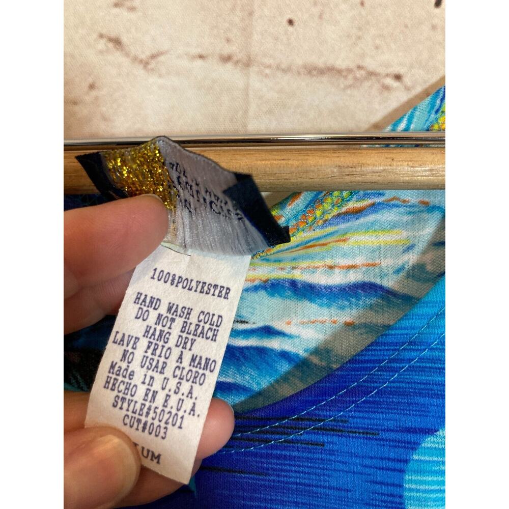 Tropical Blue Maxi Dress - Picture 12 of 13